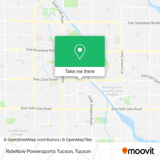 Mapa de RideNow Powersports Tucson