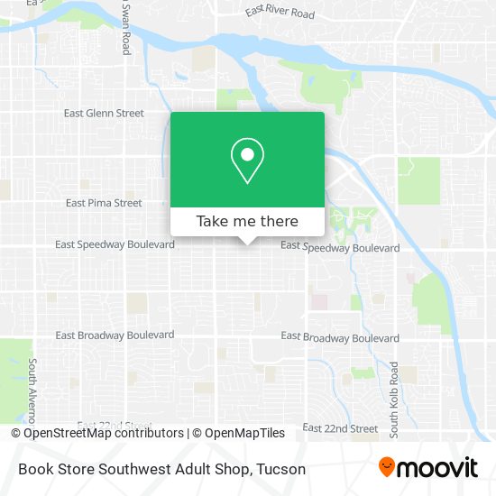 Book Store Southwest Adult Shop map