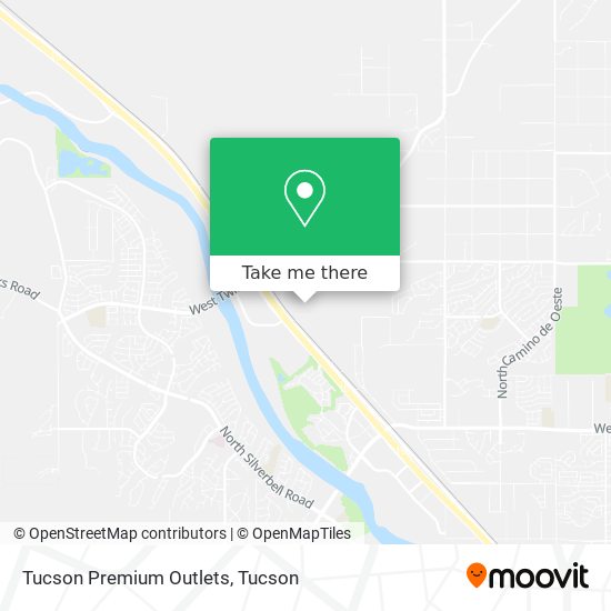 Tucson Premium Outlets map