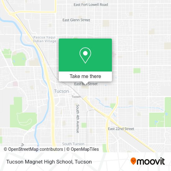 Tucson Magnet High School map