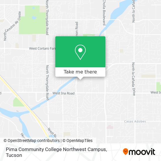 Mapa de Pima Community College Northwest Campus
