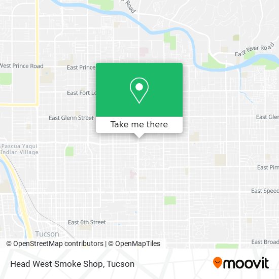 Head West Smoke Shop map