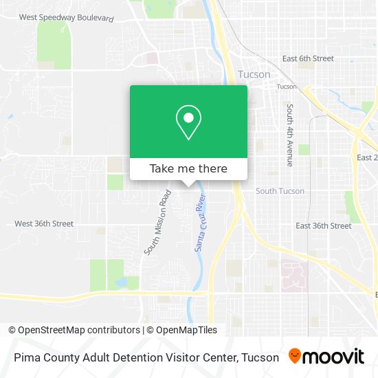 Pima County Adult Detention Visitor Center map