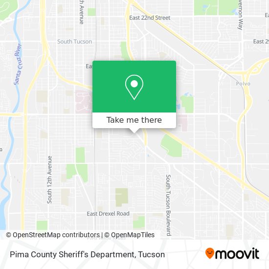 Mapa de Pima County Sheriff's Department