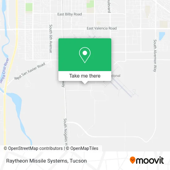 Mapa de Raytheon Missile Systems