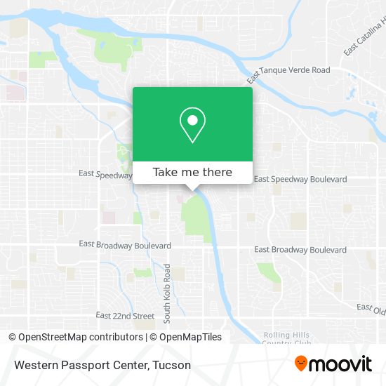 Mapa de Western Passport Center
