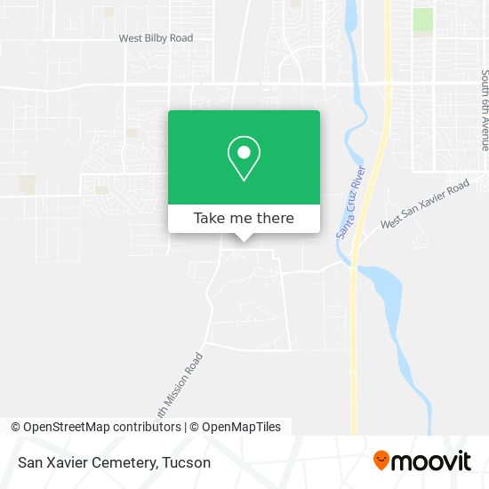 Mapa de San Xavier Cemetery