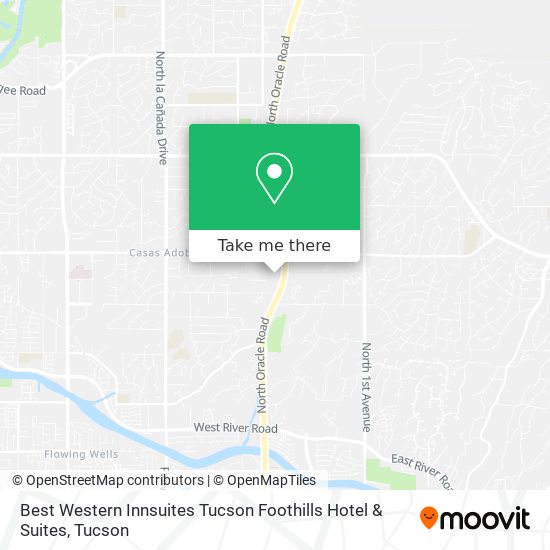 Mapa de Best Western Innsuites Tucson Foothills Hotel & Suites