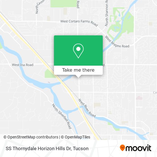 Mapa de SS Thornydale Horizon Hills Dr
