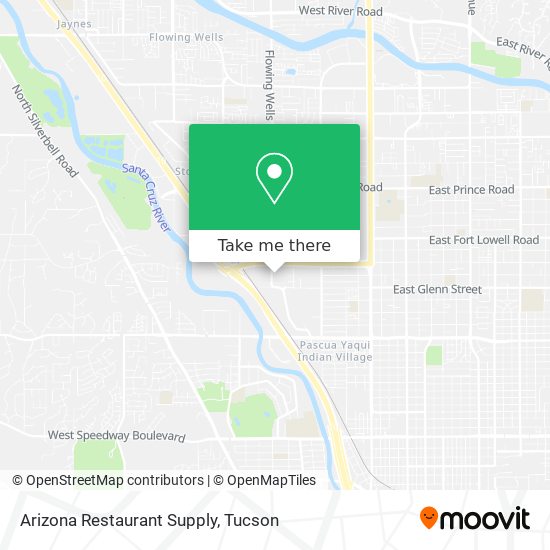 Mapa de Arizona Restaurant Supply