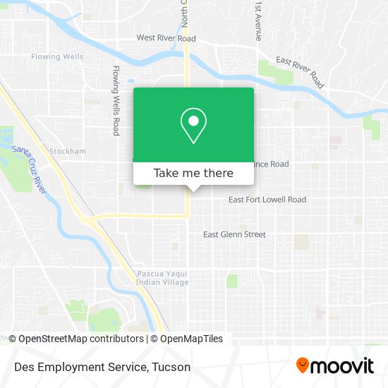 Mapa de Des Employment Service