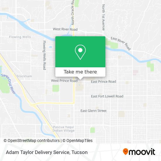 Adam Taylor Delivery Service map