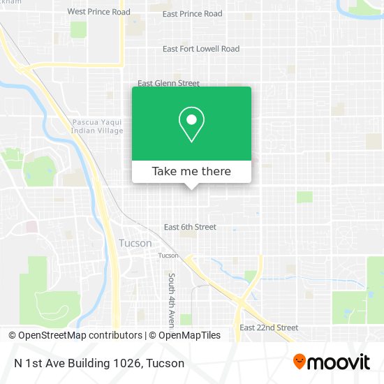 N 1st Ave Building 1026 map