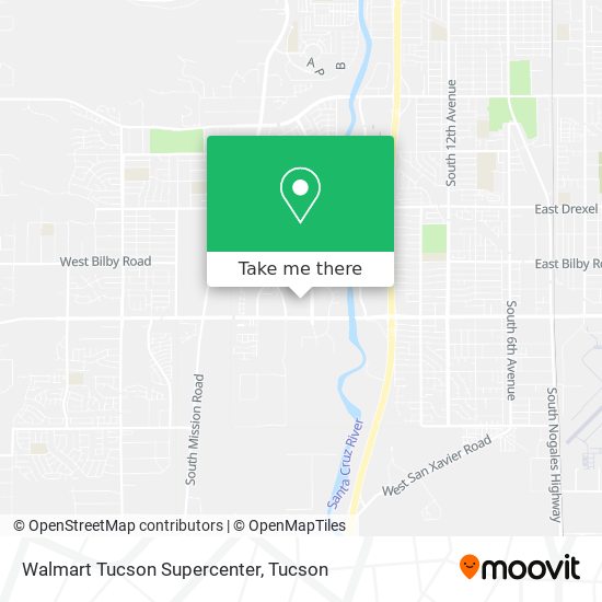 Walmart Tucson Supercenter map