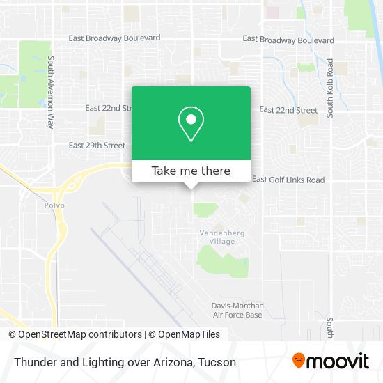 Thunder and Lighting over Arizona map
