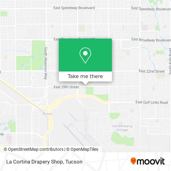 How to get to La Cortina Drapery Shop in Tucson by Bus?