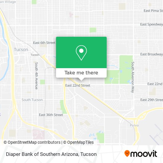 Diaper Bank of Southern Arizona map