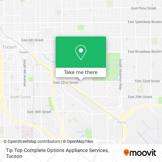 Tip Top Complete Options Appliance Services map