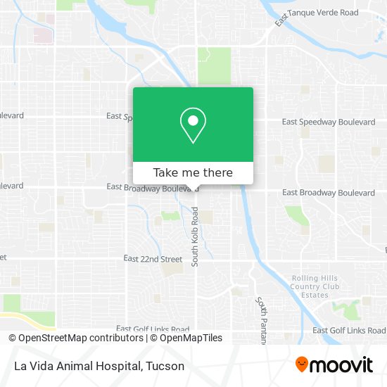 How to get to La Vida Animal Hospital in Tucson by Bus?