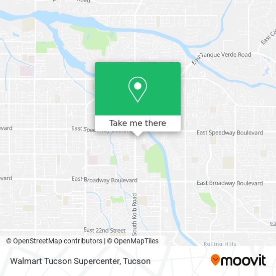 Walmart Tucson Supercenter map