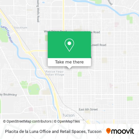 Mapa de Placita de la Luna Office and Retail Spaces