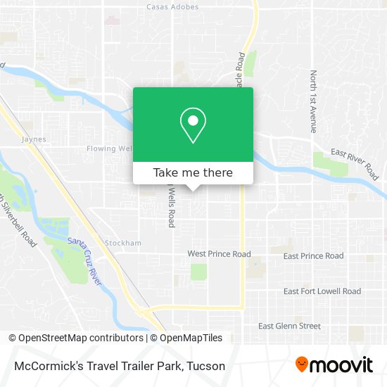 McCormick's Travel Trailer Park map