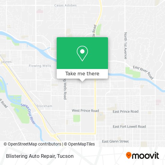 Blistering Auto Repair map