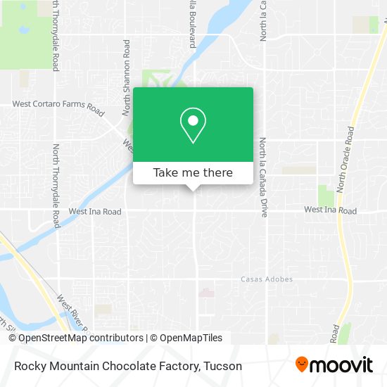 Mapa de Rocky Mountain Chocolate Factory