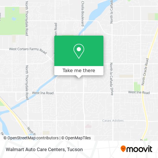 Walmart Auto Care Centers map