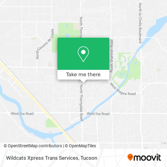 Wildcats Xpress Trans Services map