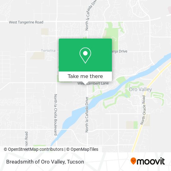 Breadsmith of Oro Valley map