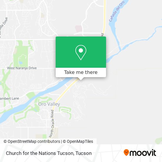 Mapa de Church for the Nations Tucson