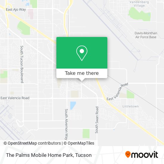 The Palms Mobile Home Park map