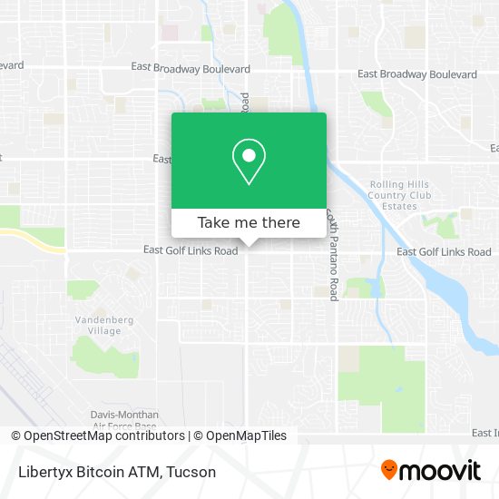 Mapa de Libertyx Bitcoin ATM