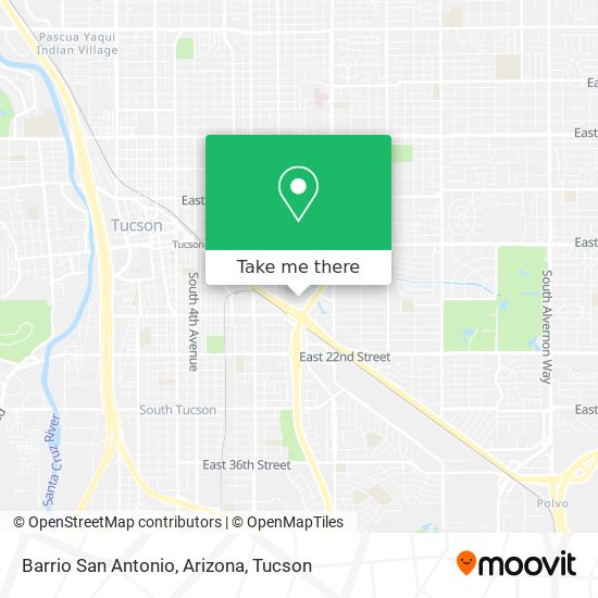 Barrio San Antonio, Arizona map