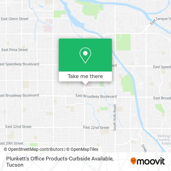 Plunkett's Office Products-Curbside Available map