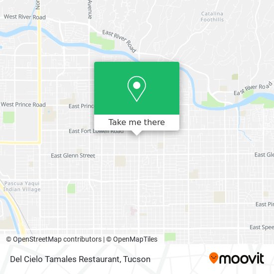 Del Cielo Tamales Restaurant map