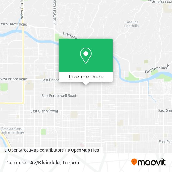 Campbell Av/Kleindale map