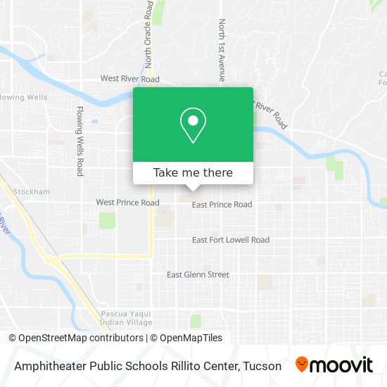 Mapa de Amphitheater Public Schools Rillito Center