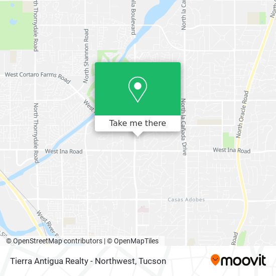 Tierra Antigua Realty - Northwest map