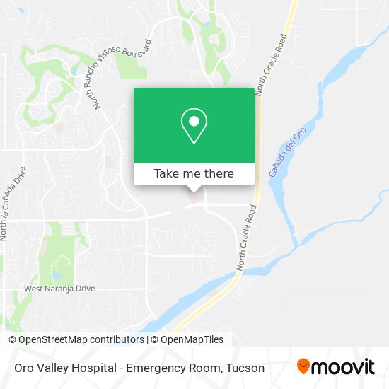 Oro Valley Hospital - Emergency Room map