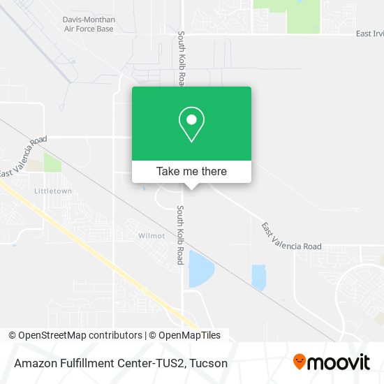Amazon Fulfillment Center-TUS2 map