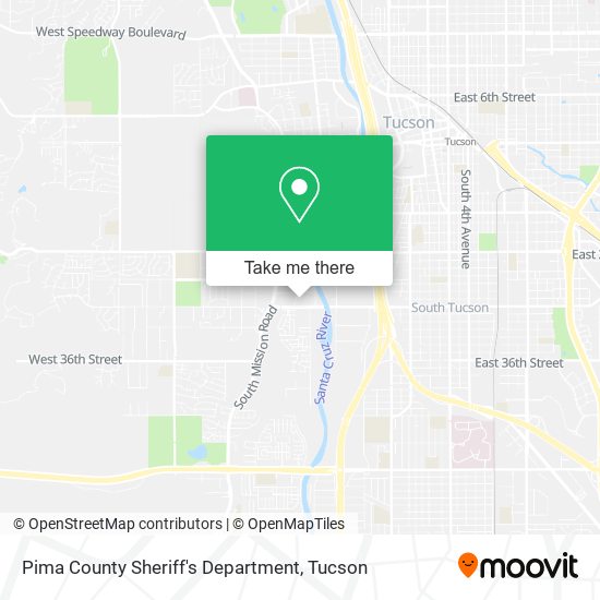 Mapa de Pima County Sheriff's Department