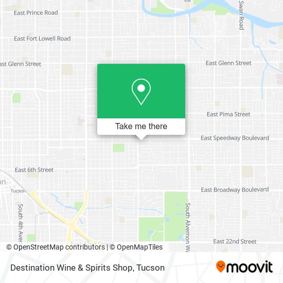 Mapa de Destination Wine & Spirits Shop