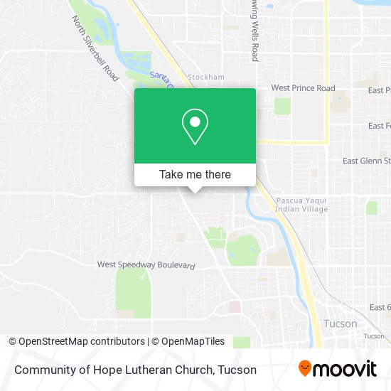Mapa de Community of Hope Lutheran Church