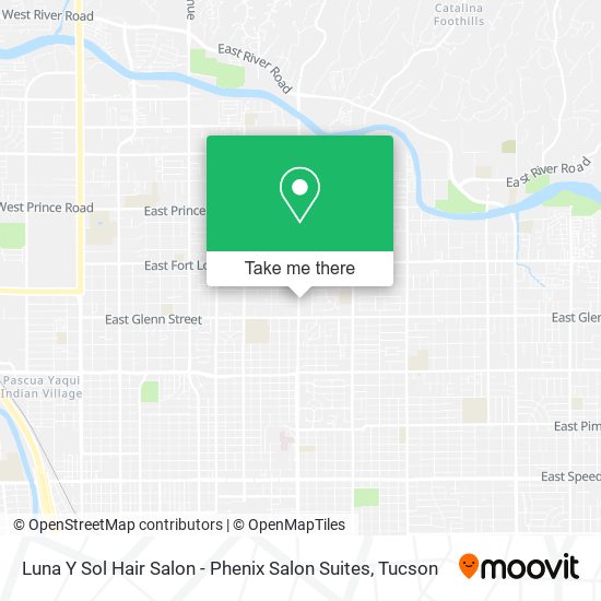 Mapa de Luna Y Sol Hair Salon - Phenix Salon Suites