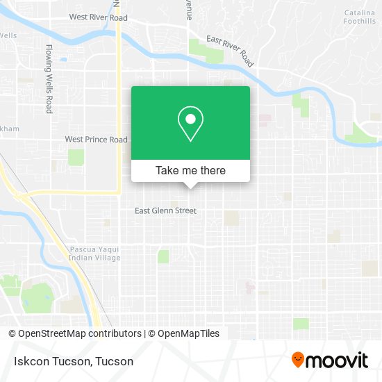 Mapa de Iskcon Tucson