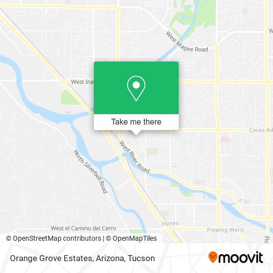 Orange Grove Estates, Arizona map