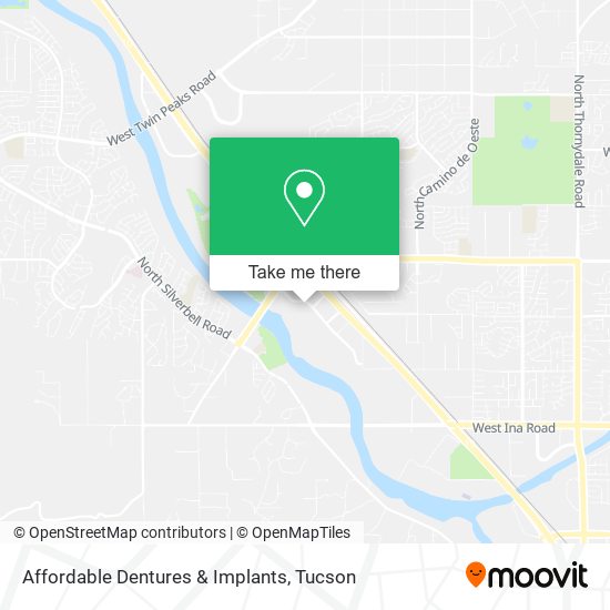 Affordable Dentures & Implants map