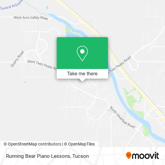 Running Bear Piano Lessons map